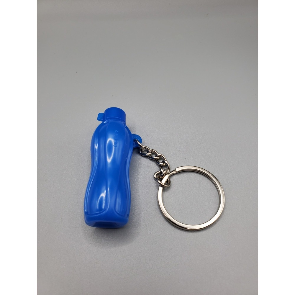 Tupperware Eco Water Bottle Keyring / Keychain in "Vivid" Blue - NIP